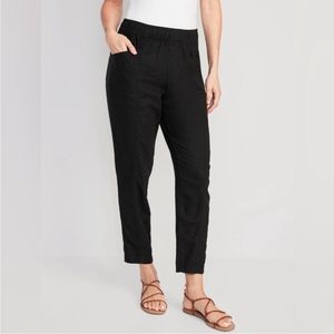 Old Navy Linen Straight Taper Pants